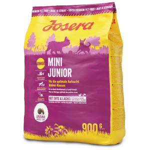 MiniJunior 900g **wird zu Mini Junior Duck & Salmon**